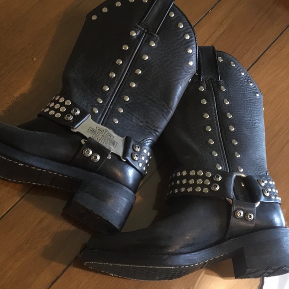 Harley Davison motorcycle boots - Picture 7 of 8